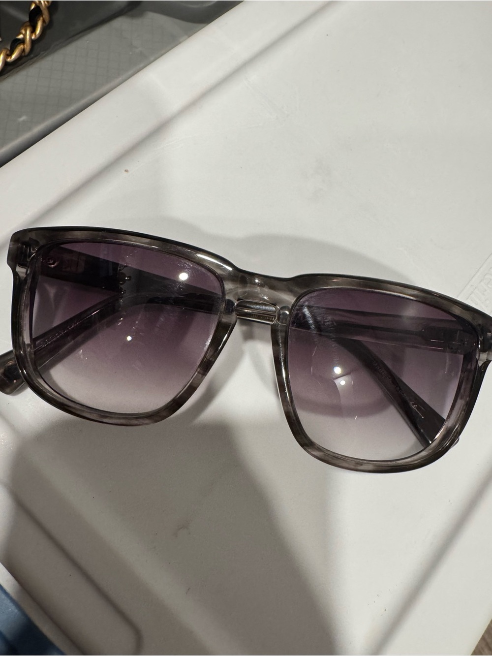 Dita Gray Sunglasses with Purple Gradient Lenses
